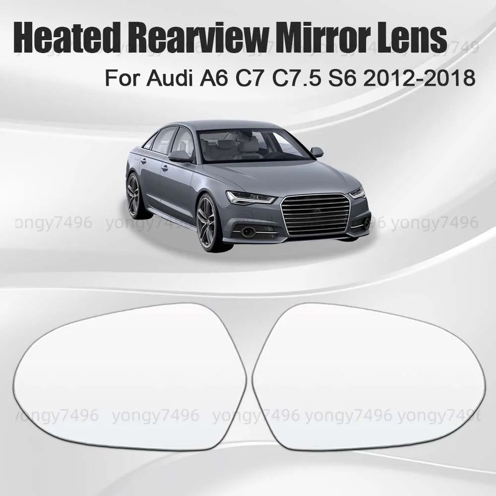 

Car Wide Angle Heated Rearview Mirror Lens For Audi A6 C7 C7.5 S6 2012 2013 2014 2015 2016 2017 2018 Cars Accessories Replace