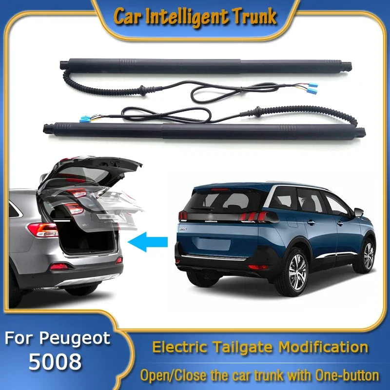 

For Peugeot 5008 2017~2024 Car Power Trunk Opening Smart Electric Suction Tailgate Intelligent Tail Gate Lift Strut Modification