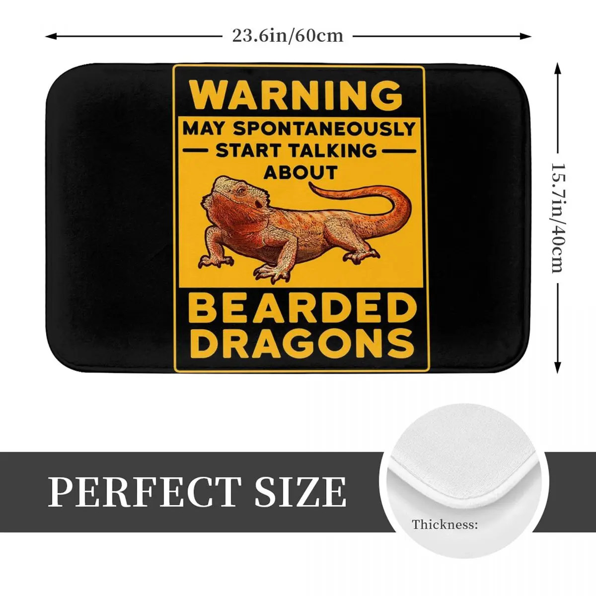 Just A Girl Who Loves Bearded Dragons Anti-slip Doormat Floor Mat Carpet Rug for Kitchen Entrance Home Living room Footpad Mats