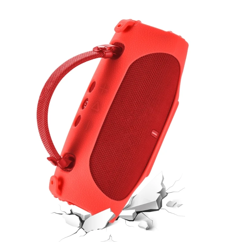 غطاء حالة تخزين سفر محمول غطاء حالة السيليكون مقابل شحن 6 مكبرات صوت .066A