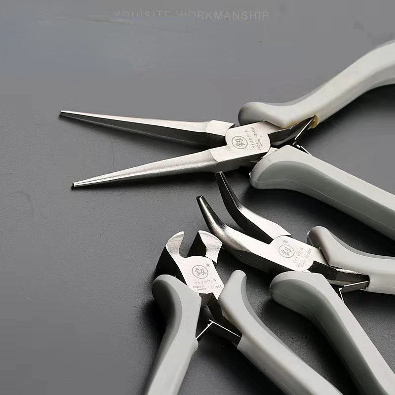 Mini Pliers Jewlery Making Toolss Diagonal Pliers Round Bent Needle Nose Cutter Handcraft Beading Insulated Plier