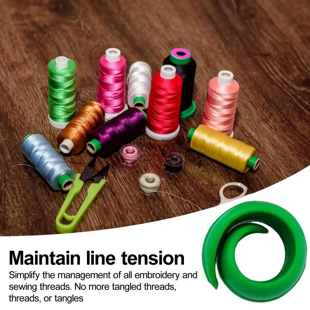 Spool Protective Cover Spool Holders 10/100pcs Thread Holder Elastic Bands Curled Spool Hugger Reusable Organizers High Tenacity