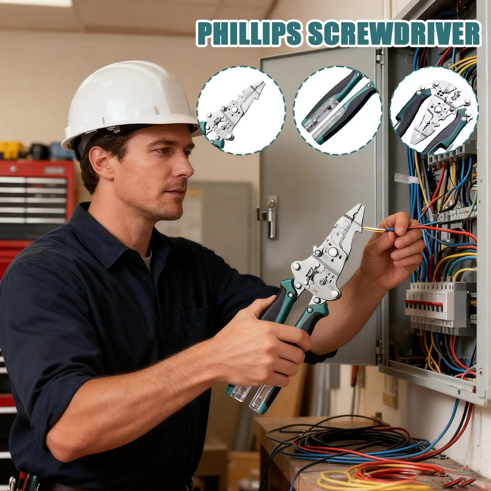 

Инструмент для зачистки проводов, эргономичные щипцы для кабеля, инструмент для электрика, кабельные ножницы для обслуживания электрика, изолированные и