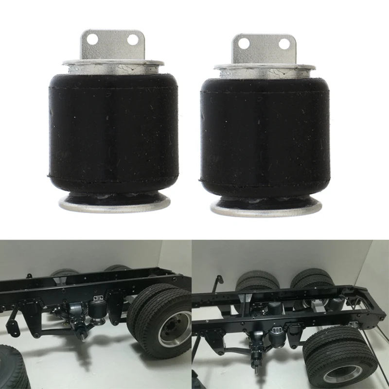 2pcs Air Suspension Parts for 1/14 Tamiya RC Truck Trailer Scania 770S MAN Benz Actros 3363 Volvo Car Diy Parts