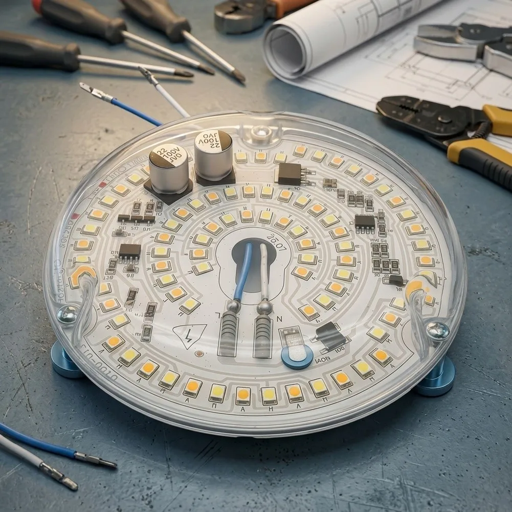 LED Ceiling Fan Light Kit Replacement Parts Dimmable Round LED Modules 12V For Hunter For Hampton Bays Fan Light Kit Replacement