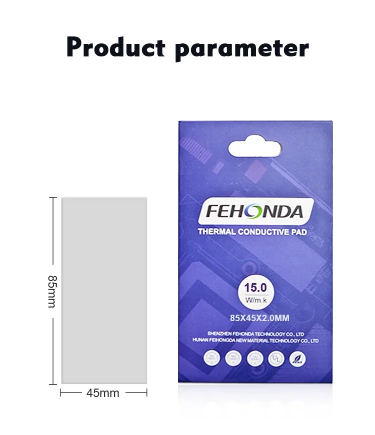 FEHONDA Thermal Pads 15W/mk High Performance Heat Sink Pad High Thermal Conductivity Pads Thermal Silicone Pad for GPU CPU PS4