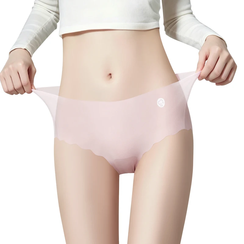 Transparent Linergie Ice Silk Sexy Panties Set Pack Fashion Briefs Panties Women Micro Underwear Women's Lingerie Lady Seamless