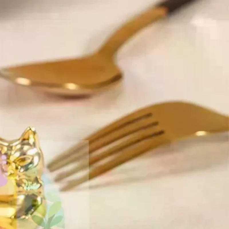 Durable Cat Design Chopstick Rack 1Pcs Food Grade Stainless Steel Cutlery Holder for Restaurant Use