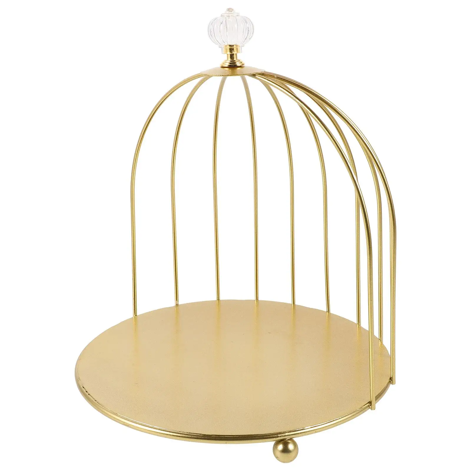 

Bird Cage Cake Stand Iron Plates Holder for Wedding Cakes Cupcake Display Decorate Stands Modern Cake Plate Stand
