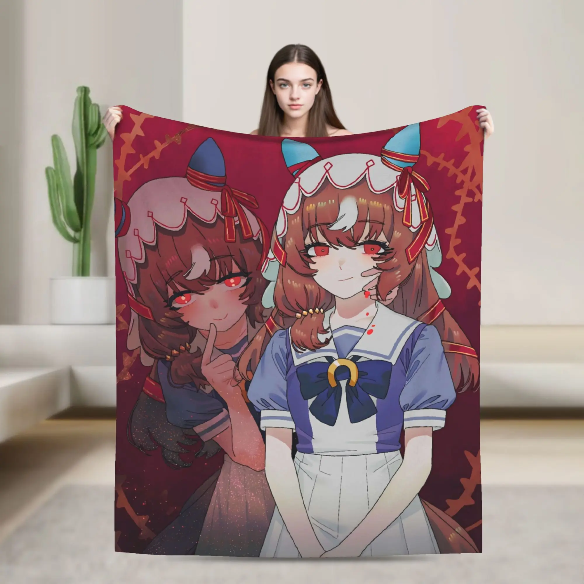 Umamusume Pretty Derby Blankets Haru Urara Warm Soft Plush Bedding Throws For Couch Chair Travel Flannel Bedspread Bed Cover