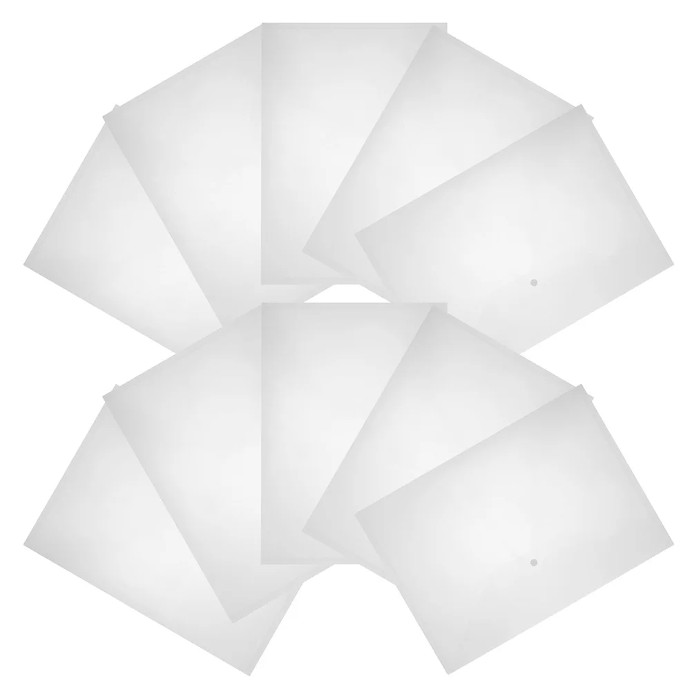 

20Pcs PP File Folders Transparent Document Storage Bags A3 Size Practical Organizers for Office Home Use Paper Storage