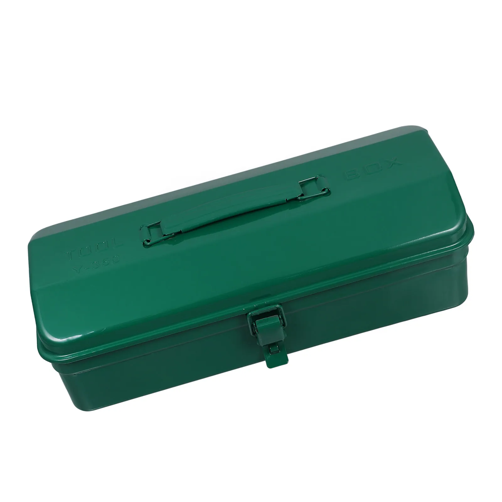 

Green Toolbox Metal Storage Box Portable Handheld Tool Box Large Capacity Organizer for Home Car DIY Professionals