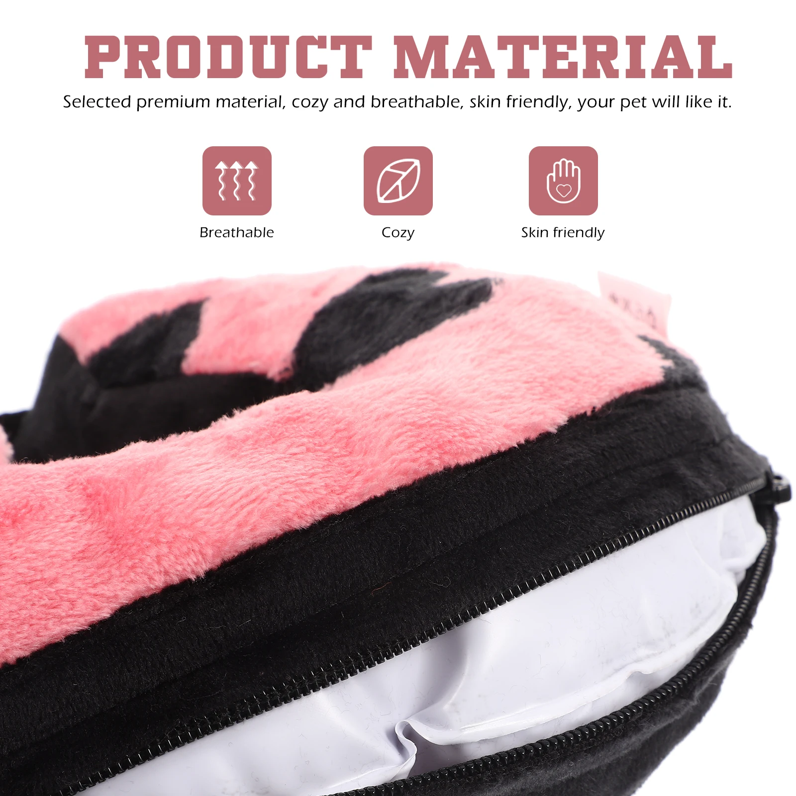 

Inflatable Dog Cat Recovery Collar Soft Breathable Pet Post-Surgery Neck Protection Adjustable Comfortable Anti-Lick Healing