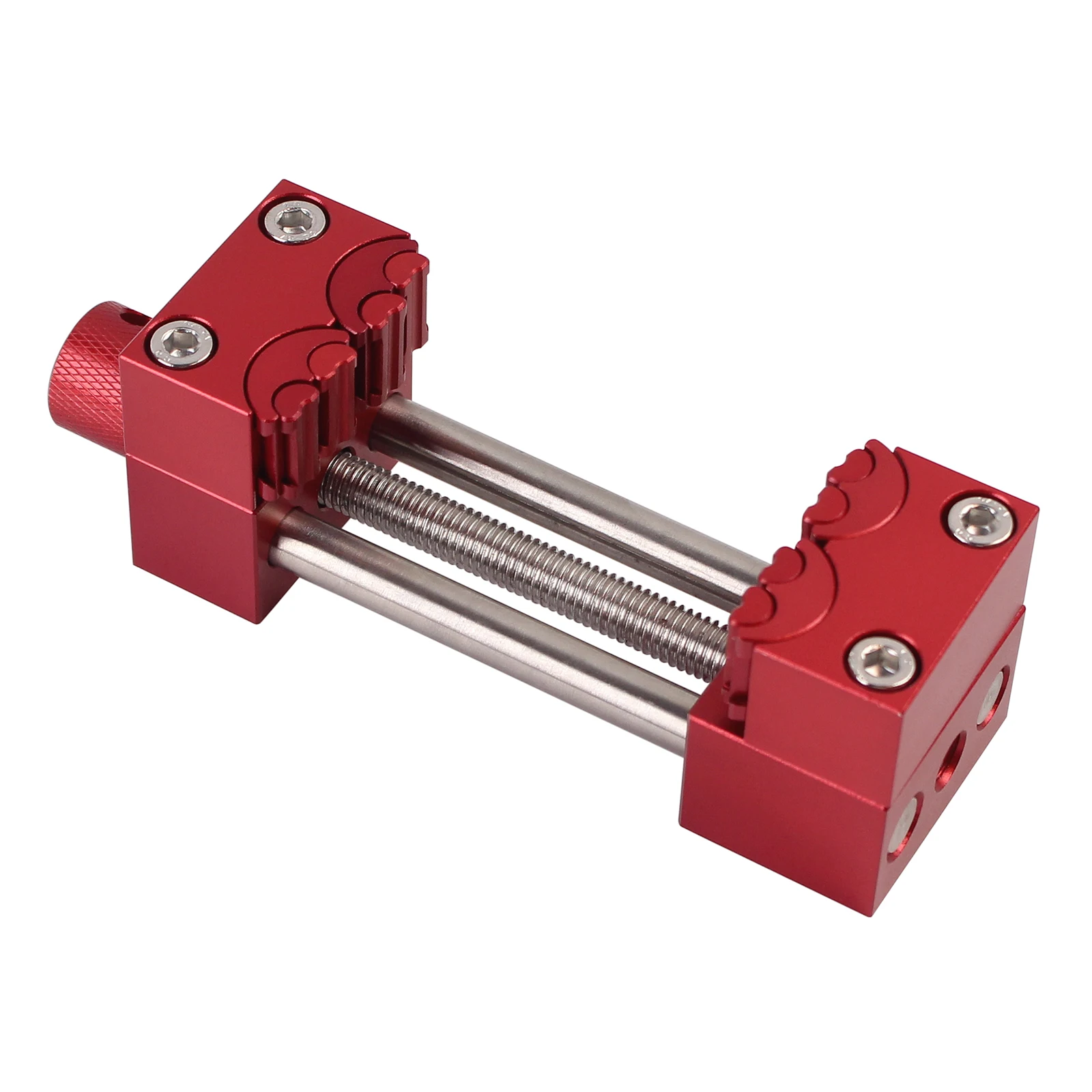 1Pc Heteromorphic Jaws Bench Vice Clamp, Aluminum Alloy Self-Adjusting Precision Clamping for DIY, Crafts,Jewelry Making, Repair