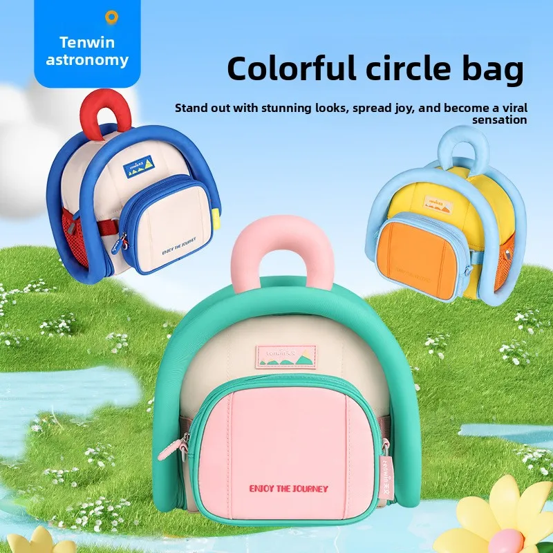 

Детская сумка через плечо с круглым узором, комбинированная дорожная сумка 2018, дорожная сумка для детского сада, сумка через плечо для мальчиков, бренд Mesterco