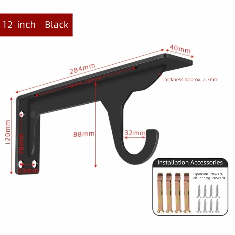 Heavy Duty Triangular Bracket Metal Bracket Thickened Shelf Brackets Rustproof Sturdy Triangle Hook Bracket Wardrobe