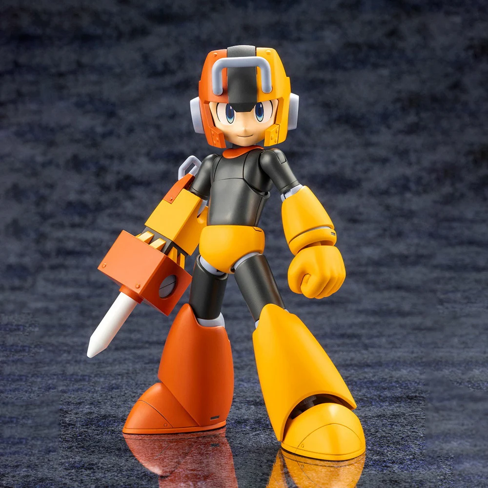 Original KOTOBUKIYA KP752 Mega Man Rockman Pile Drive Ver. 13.5CM Game Anime Action Figures Assembly Model Collection Toy