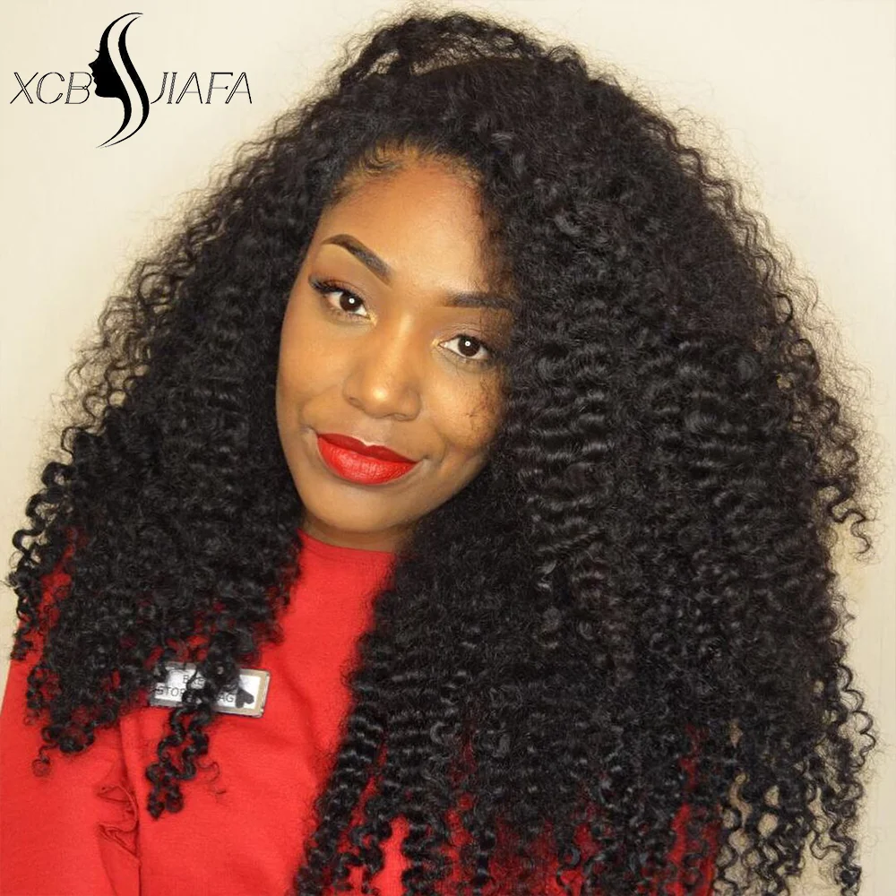 

250 Density 13x6 HD Kinky Curly Lace Frontal Human Hair Wig For Woman Pre Plucked Brazilian Hair Wigs 13x4 On Clearance Sale