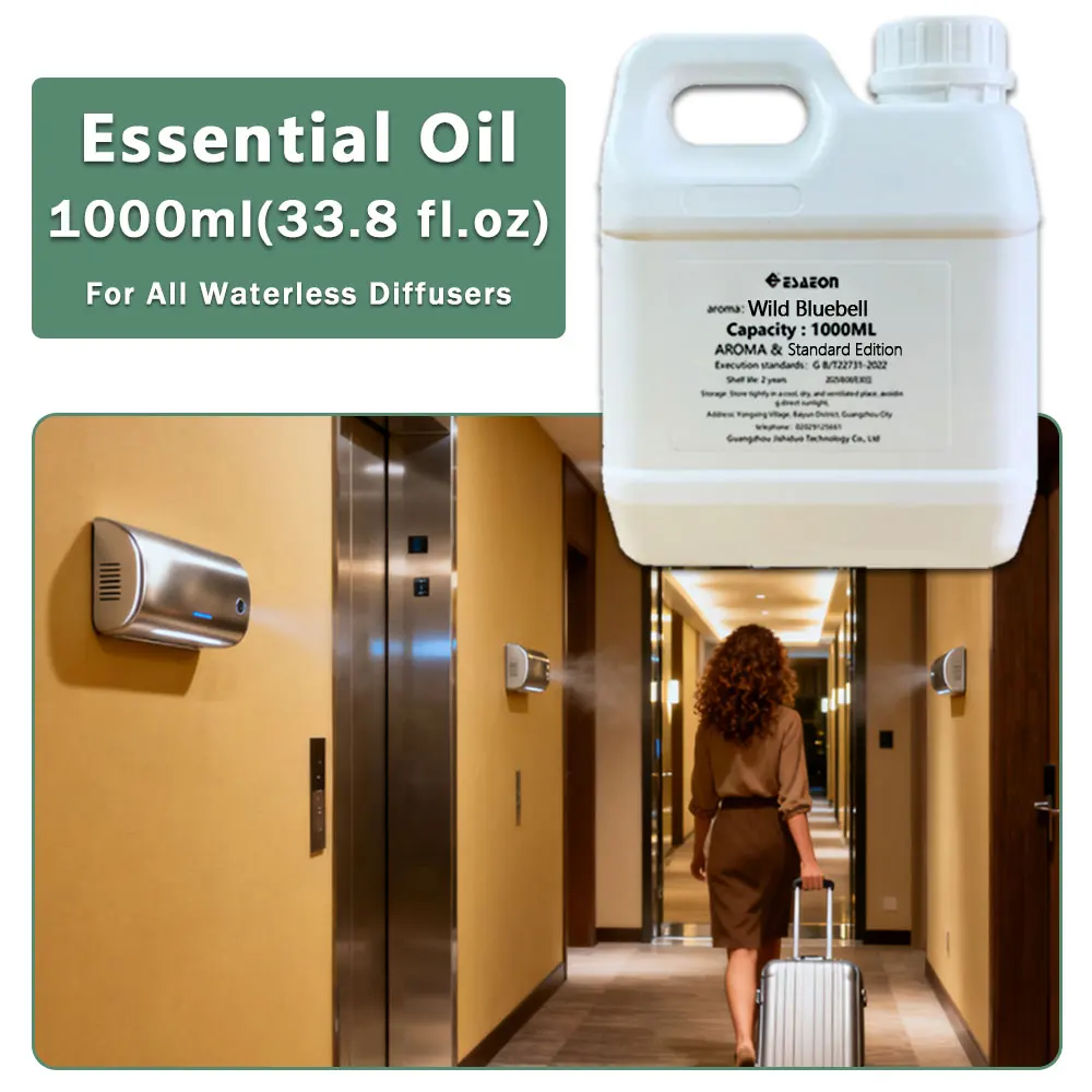ESAEON Replenish Essential Oils For Aroma Diffusers, For All Waterless Aromatherapy Machines, Wild Bluebell  -1000ML(33.8 fl.oz)