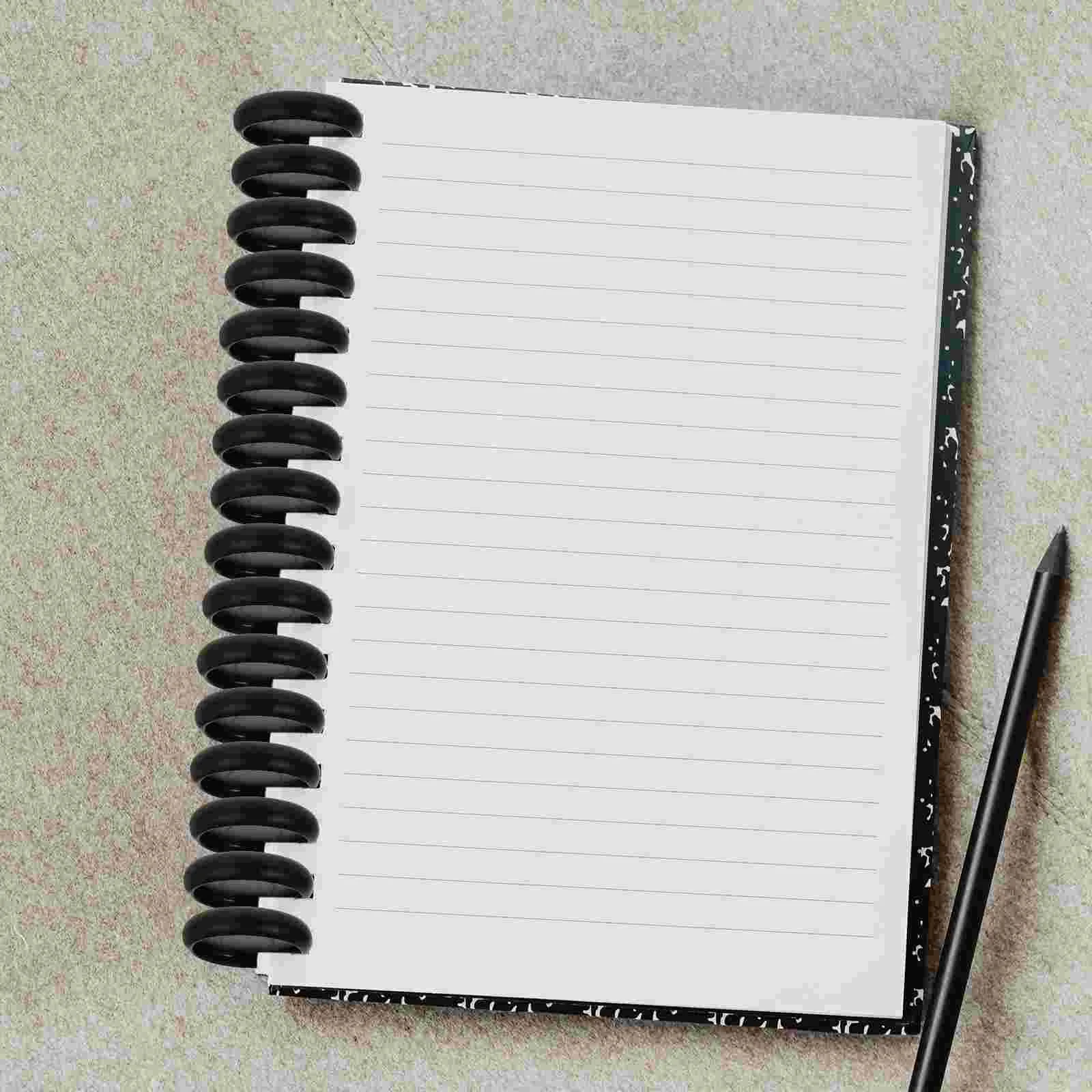 44 Pcs Binder Buckle Binding Buckles Plastic Rings Notepads Expand Adhesive Round Disc Abs Office Card