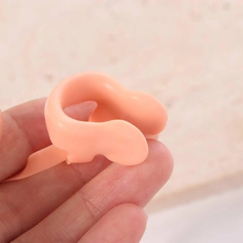 With String Swimming Nose Clip Strapped Soft Silicone Rope Nose Clip Waterproof Latex Swimming Nose Plugs Pool Accessories