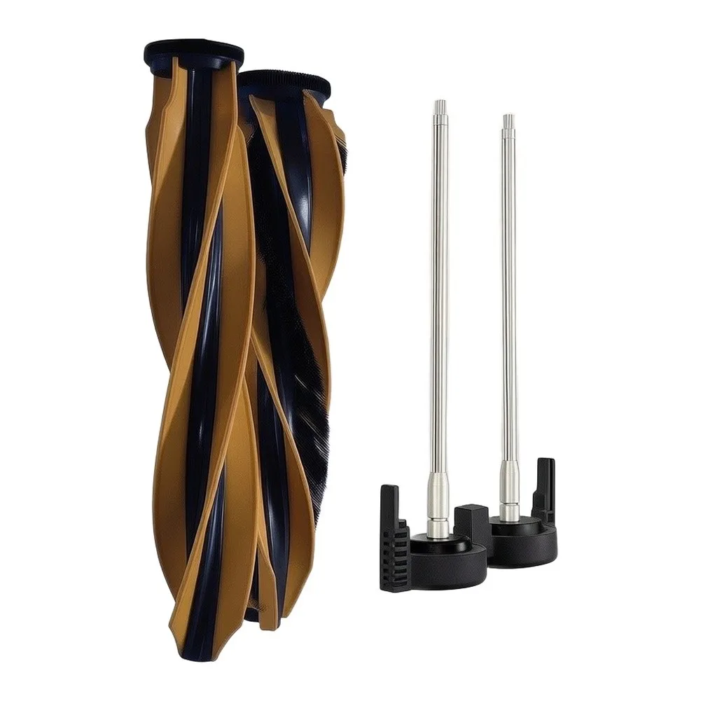 2 Brush and 1 Support Replacement Pack for Mova V50 Ultra and For Mobius 60 Robot Vacuum Cleaner Models for Consistent Function