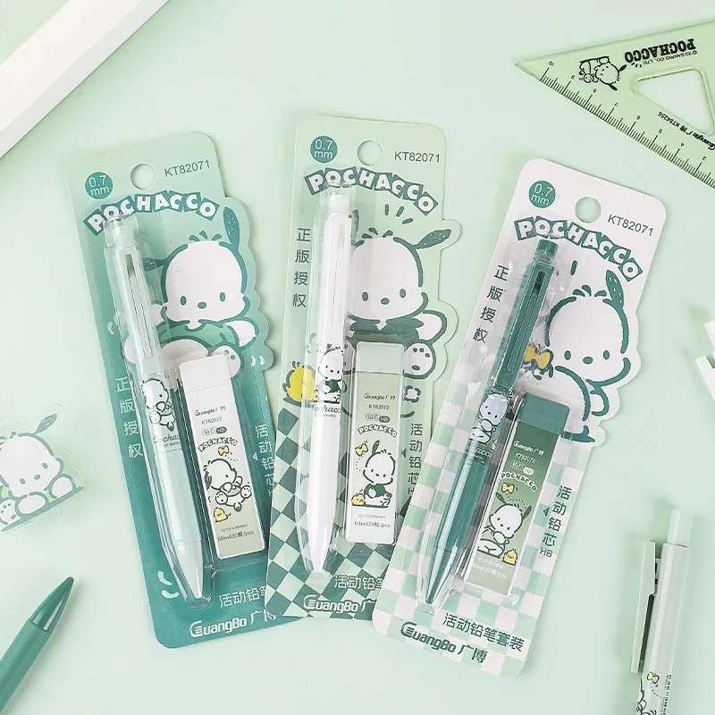 Pochacco Kawaii Mechanical Pencil with Core Refills Anime Students Art Drawing Painting Automatic Pencil 0.5mm Stationery Pen