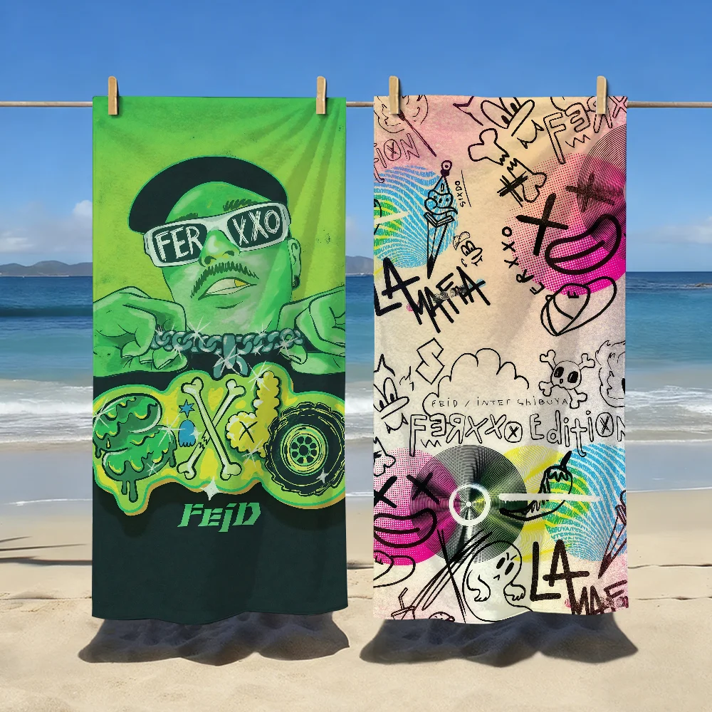 Singer Ferxxo F-Feid Towel Sports Quick Dry Travel Camping Gear Sandproof Soft Light Large Beach Towel