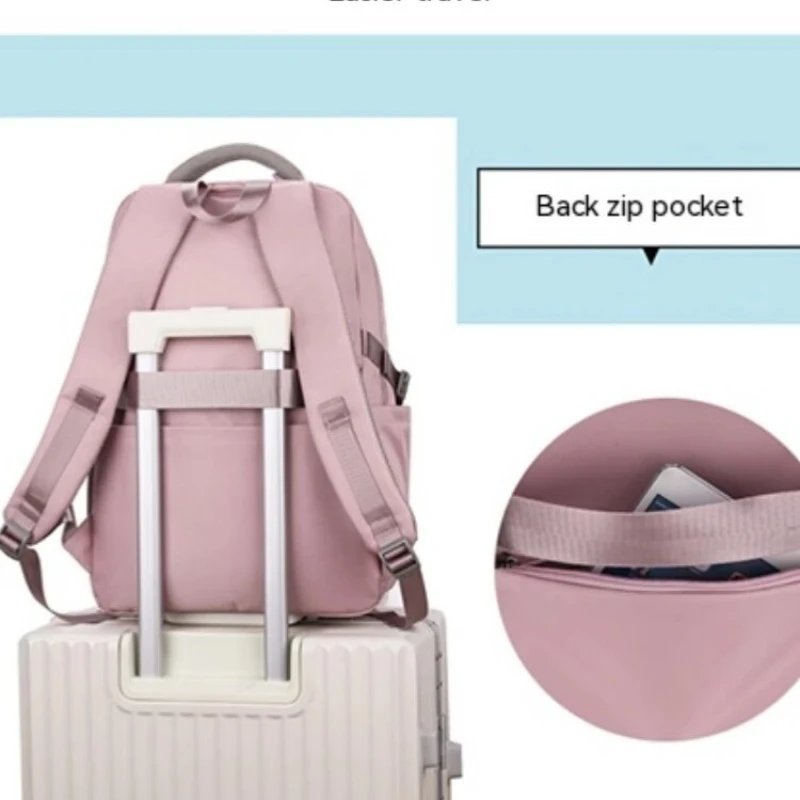 2024 Large Capacity Students Backpack Casual Nylon Double Shoulder Bag  Travel Bag Junior High School Student Schoolbag mochilas