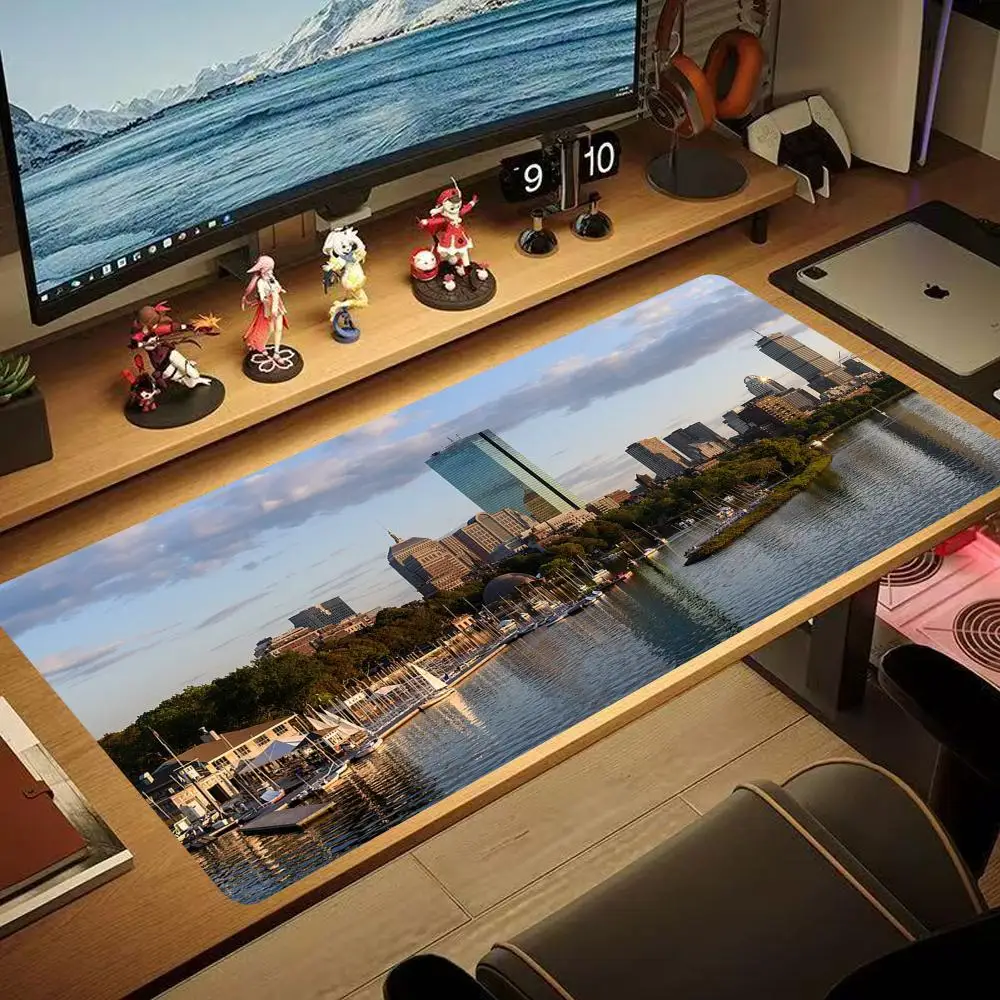 

Empire state building new york city Mouse Pad 90x40CM non-slip Gaming Mousepad Gamer E-Sports Mouse Mat Game Mechanical Keyboard