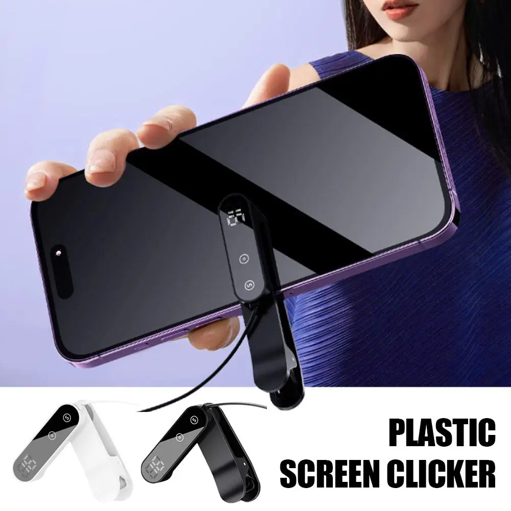 Digital Auto Screen Clicker for Smart Phone Apps Video Live Streaming Gadget Phone Game Screen Touch Tripods Tapper Autocli J3I5
