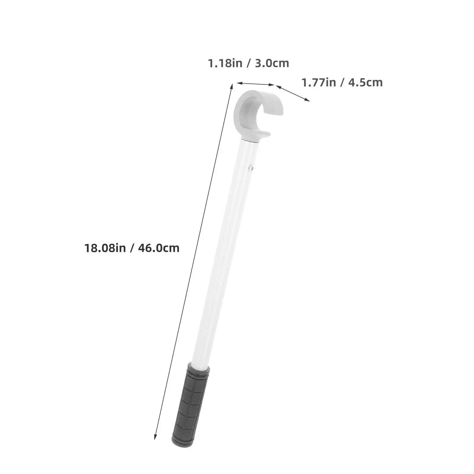 Adjustable Window Shade Pull Rod Aluminum Alloy Extendable Blind Opening Tool Cordless Curtain Wand Push Pull Rod Awning Window