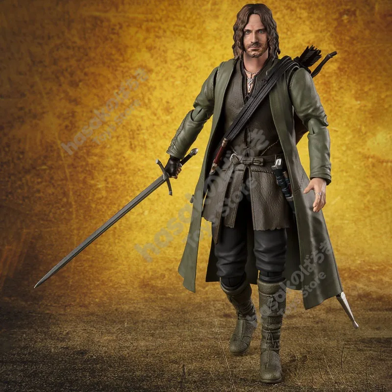 

In Stock BANDAI Original S.H.Figuarts THE LORD DF THE RINGS ARAGORN FRODO BAGGINS GOLLUM SHF Action Figure Model Toy Gift ForKid