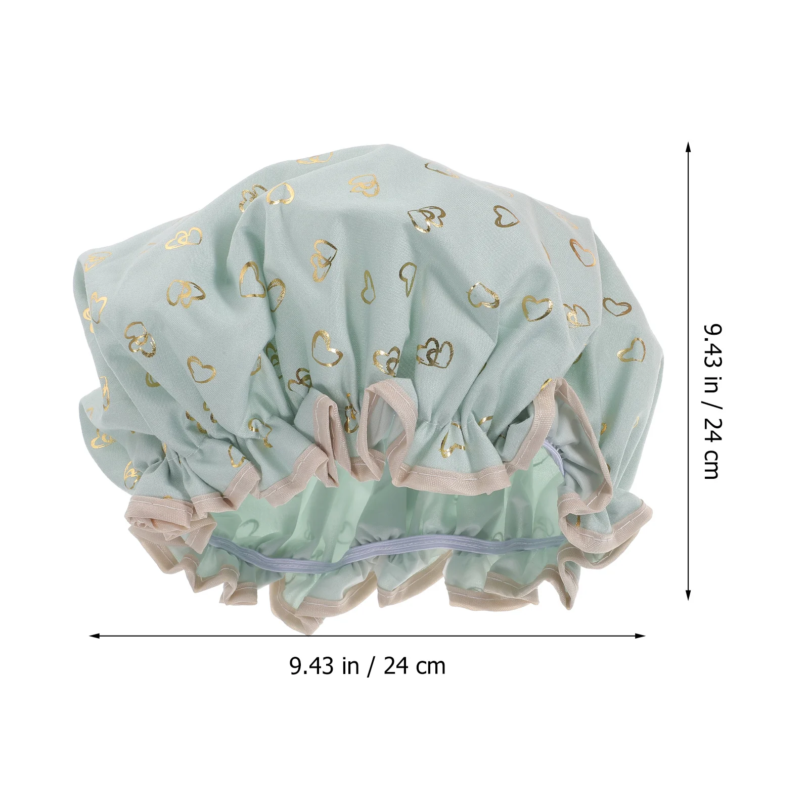 

2Pcs Double Layer Waterproof Shower Cap Material for Women Men Hair Protection during Bathing Spa Hair Bath Caps