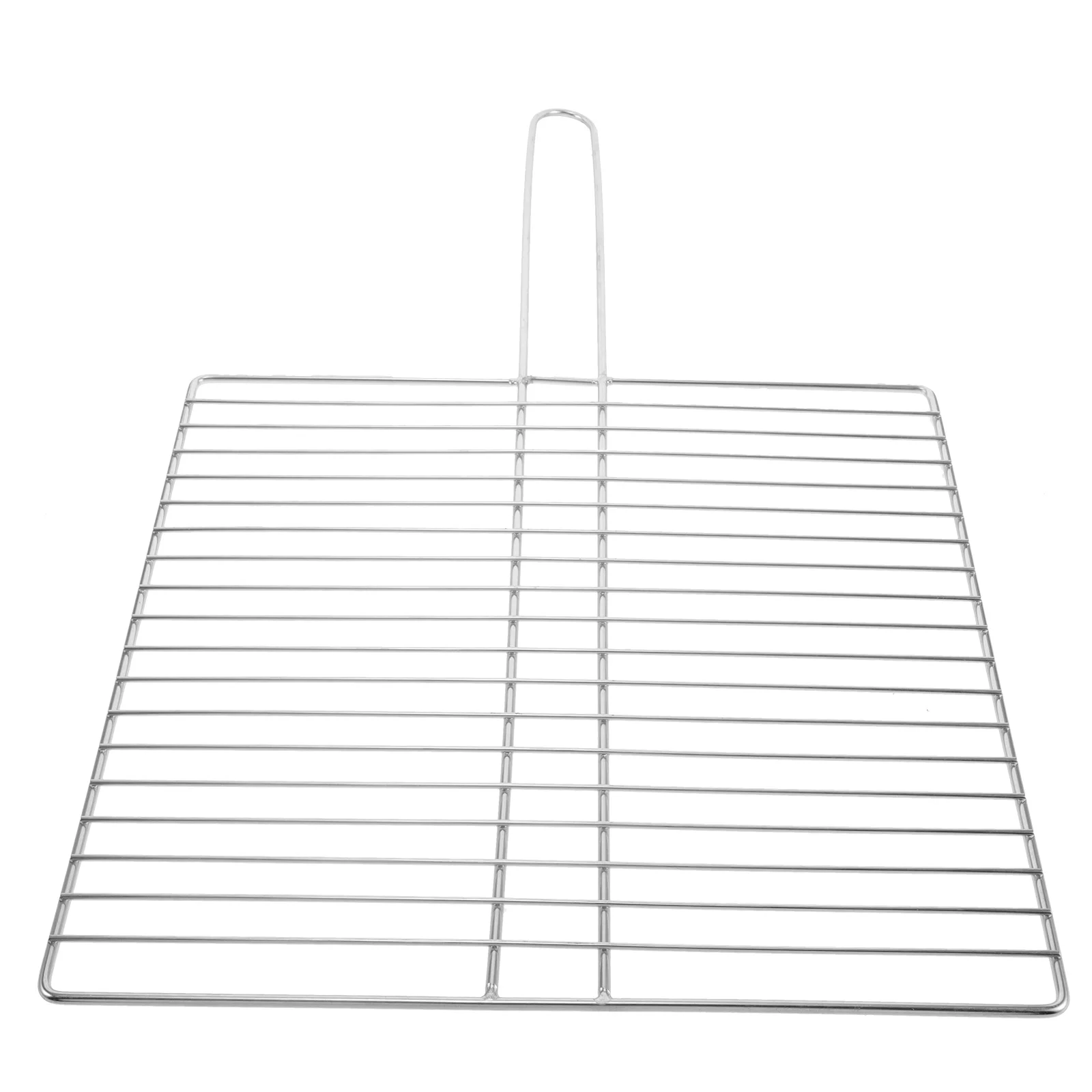 

1pcs Steel Wire Mesh Fish Grilling Rack Thickened Handle Outdoor Bbq Camping Grill Vegetable Beef Cooking Grid Grates