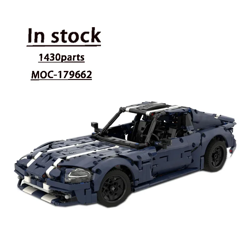 

MOC-179662 New GTS Coupe Racing Car Assembly Patching Building Blocks Model 1430 Parts Kids Birthday Building Blocks Toy Gift