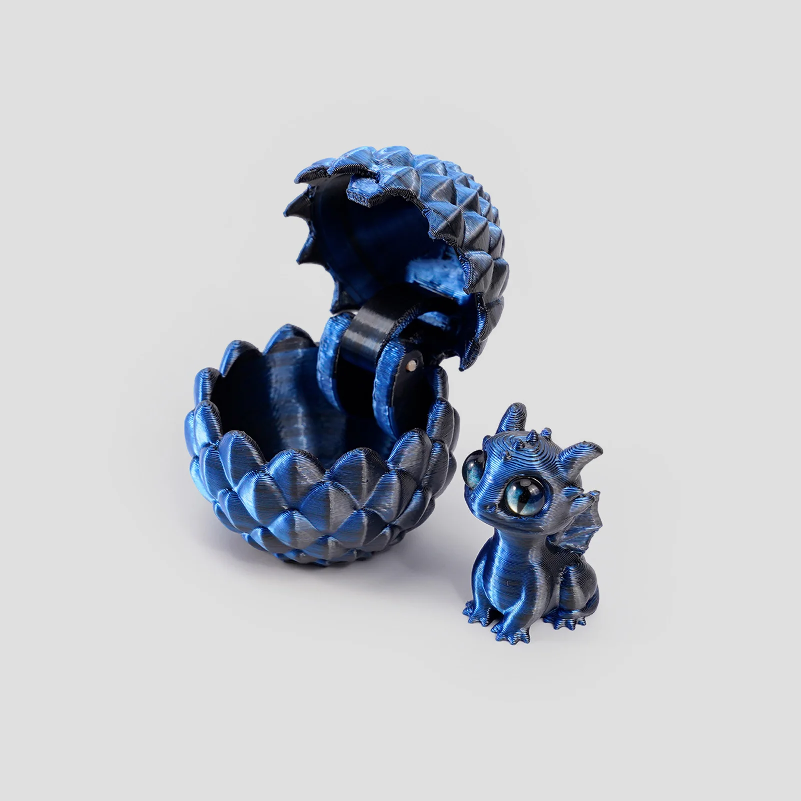 3D Printed Dragon Eggs with Dragon 3D Printed Animals Toy Tabletop Centerpieces for Kids Adults Birthday New Year's Gift