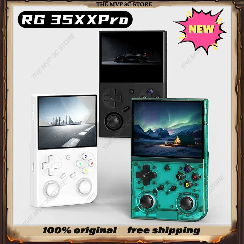 

2025NEW ANBERNIC RG 35XXPro Handheld Game Console Portable Retro Game Controller standard with 64GB Cortex-A53 3200MAH Laptop PC