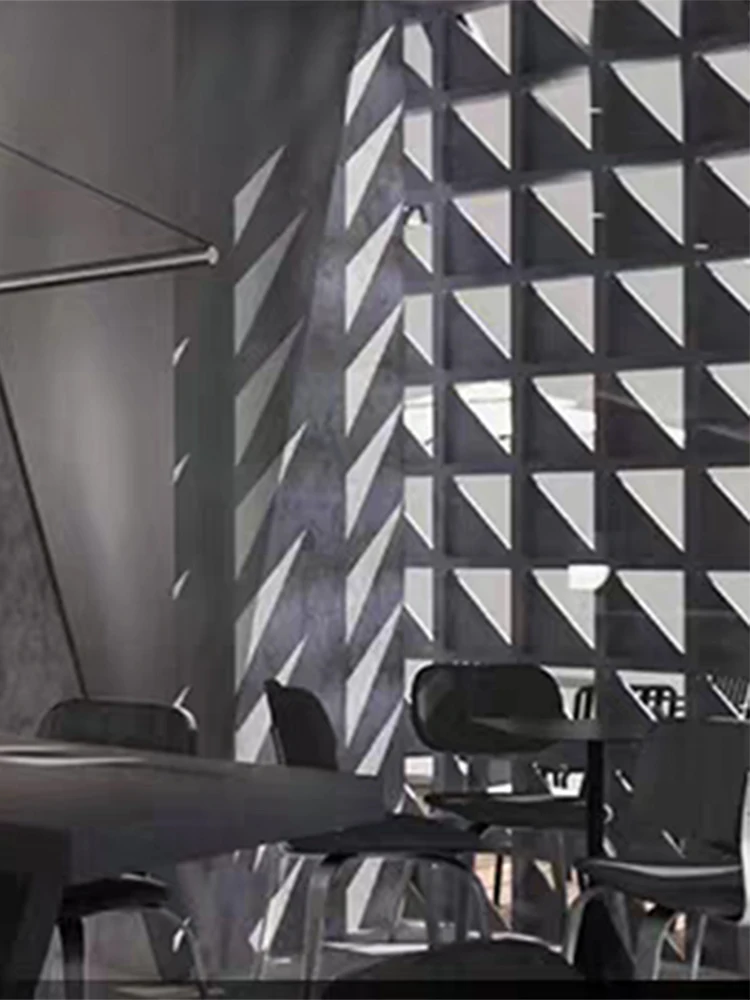 Moule en brique creuse pour mur de ciment, 20x20x6Cm, carré triangulaire en béton, décoration de cloison de jardin, moule en plastique creux