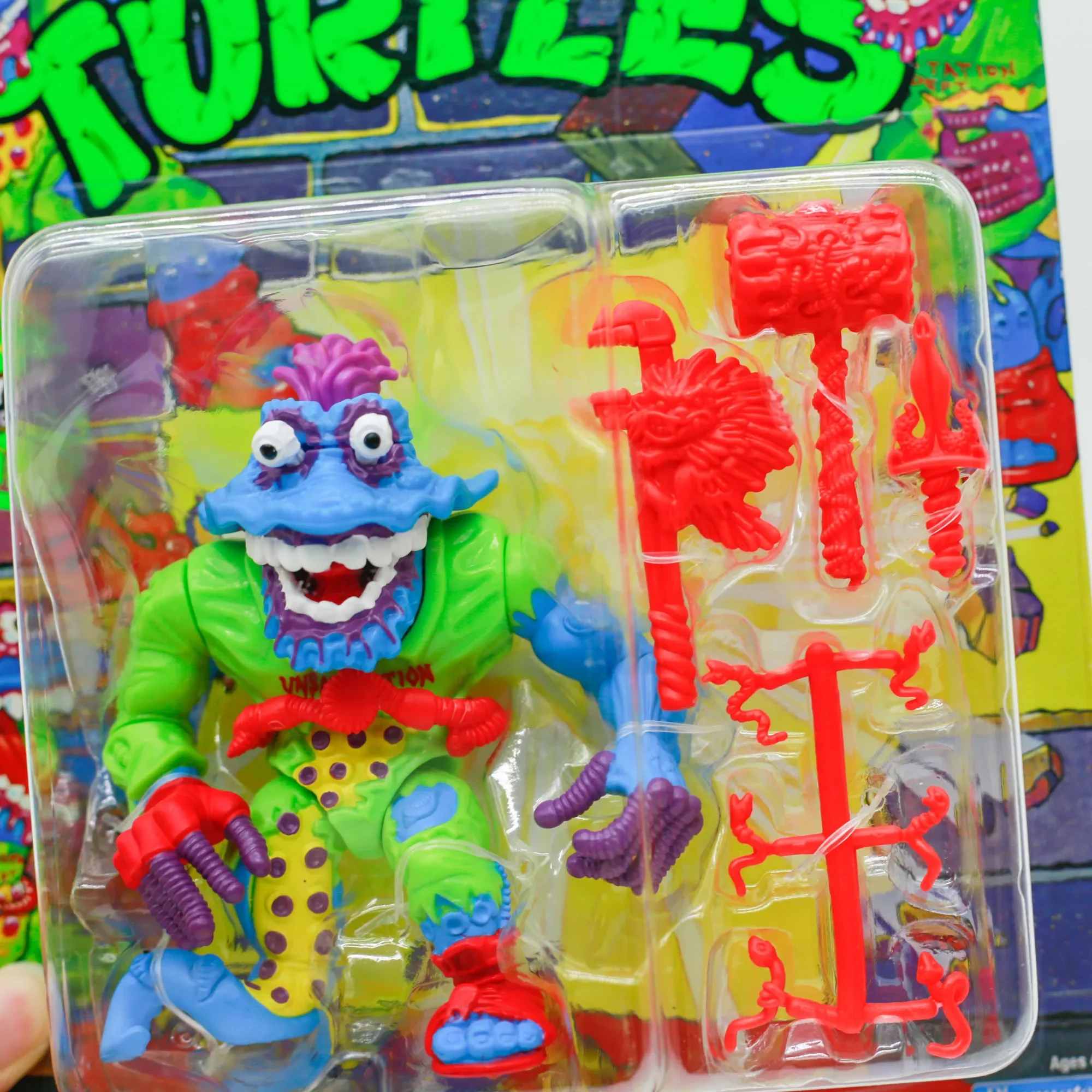 Playmates Teenage Mutant Ninja Turtles TMNT Tyrannosaurus Ant Scale Tail Steel Head Model Joints Movable Action Figure Fans Gift - view 2