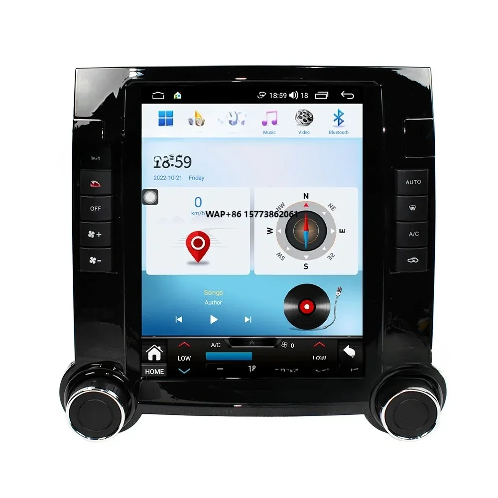 9.7 Inch T Screen Car Radio Android 12 for Vw Touareg 2003-2010 Multimedia Player  Navigation Stereo Receiver