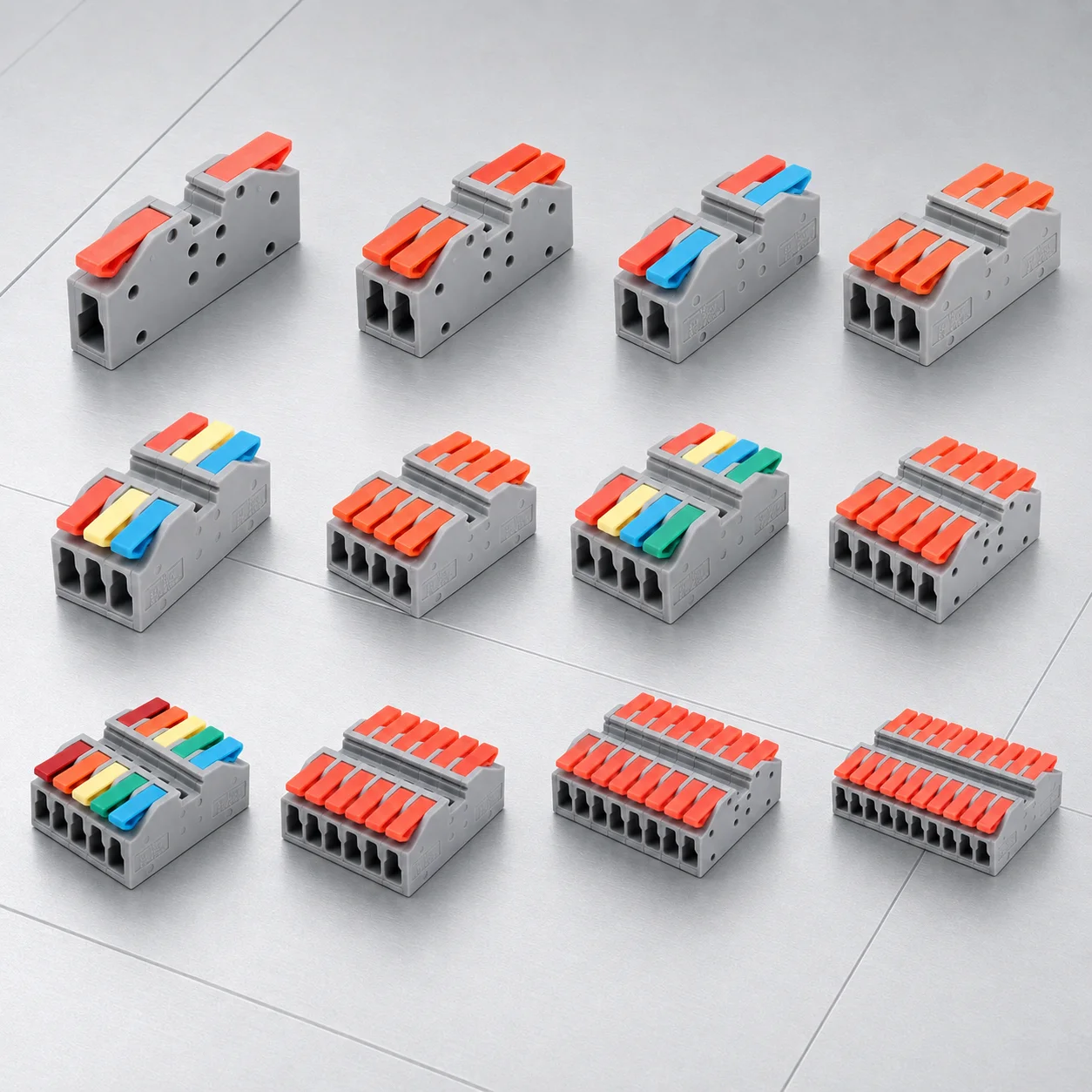 1/5/10PCS Quick Electrical Wire Connectors Universal Compact Splicing Terminal Blocks Push-in Home Cable Connectors