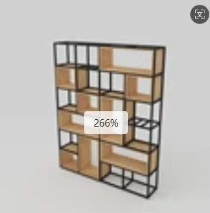 Multi-Layer Armazenamento e Display Rack, Divisória Simples Piso, Aço e Madeira Combinação Estante, Sala de estar
