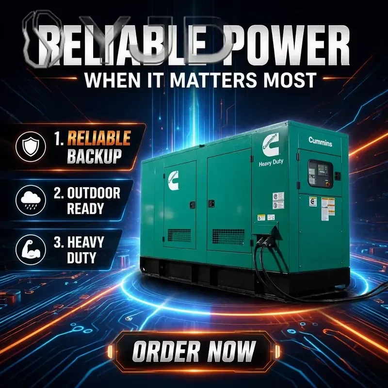 EPA Weichai Super Silent 50kva 80kva 100kva 150kva 200kva Generator Single Phase ATS Open Frame 1500rpm