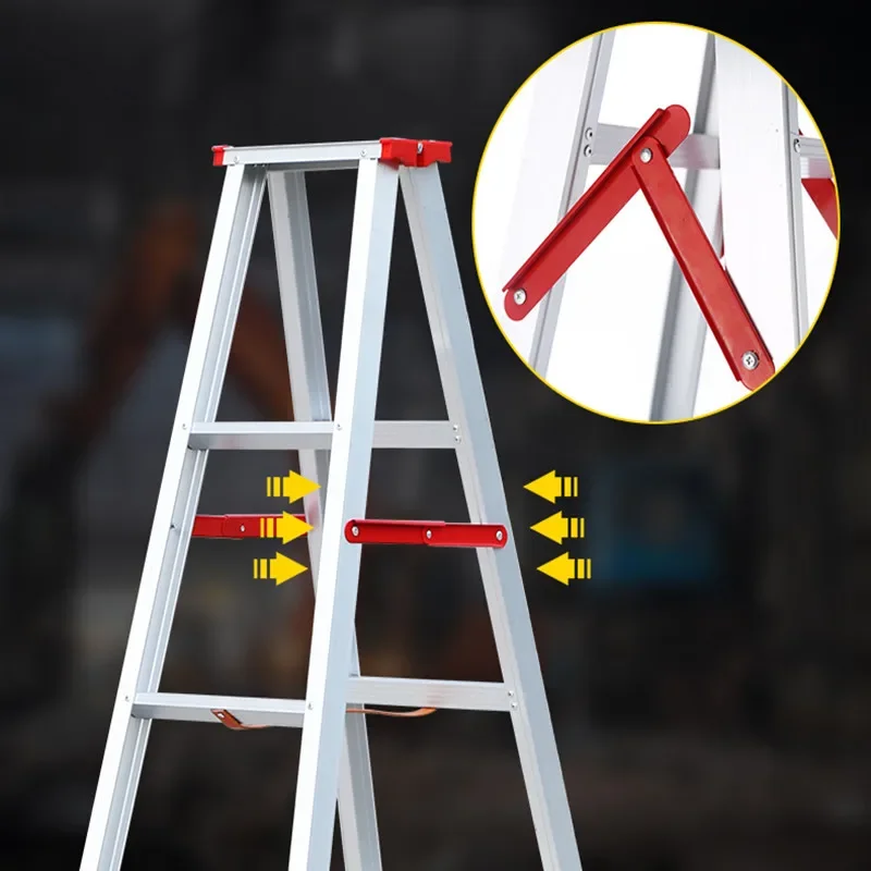 2pc Aluminum Ladder Accessories Folding step ladder Reinforced Tie rod metal Fixed support hinge A-type Ladder locator Connector