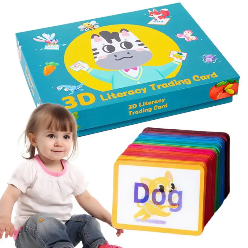 

Sight Words Flash Cards 100PCS Kids Learning Flash Cards With Pictures Word Games For Kids Ages 3-6 Montessori Toys For Word