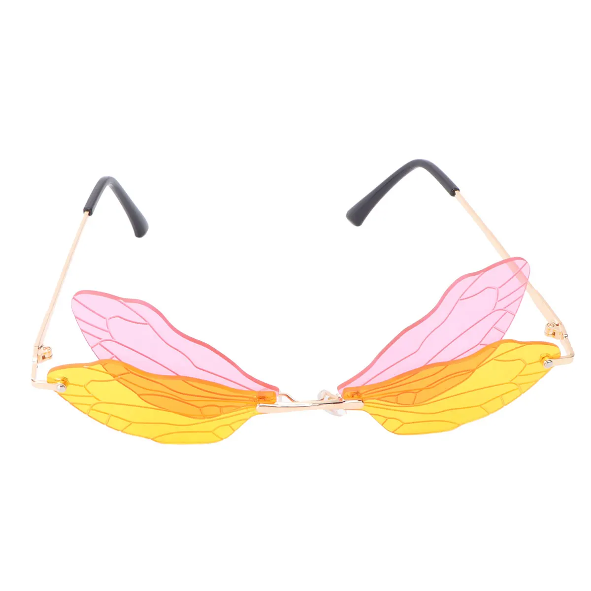 

Dragonfly Wings Glasses Decorative Metal PC Photo Props for Party Polarized Sunglasses Eyeglasses Costume Accessories Holiday