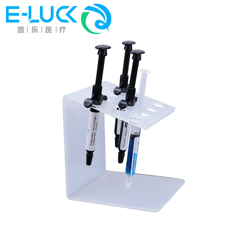 1Pc Dental Syringe Acrylic Organizer Holder Case Composite Resin Holder 11 Holes Laboratory Dental Clinic Supplies