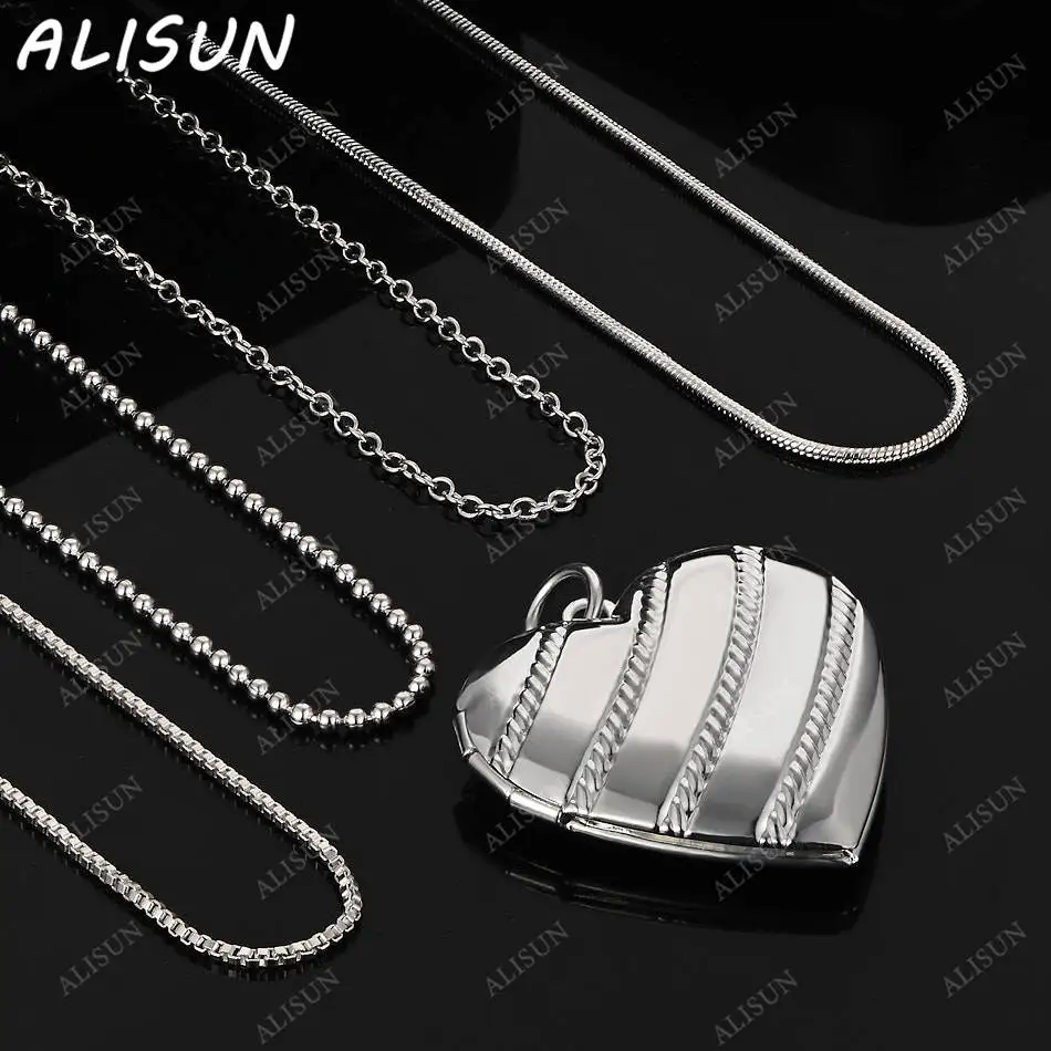 

ALISUN 40-75cm 925 Sterling Silver Design Pendant Necklace For Women Men Charm Trend Birthday Gifts Fashion Party Fine Jewelry