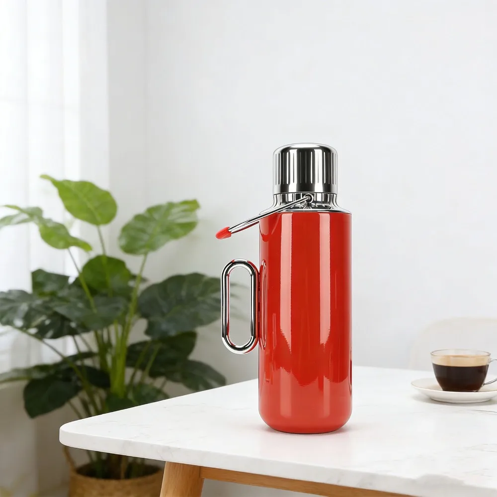 1500ml Thermal Pot Rustless Steel Smooth Outer Hot Drink Carafe Insulated Inner Tight Sealing Lid Water Kettle Dailydrinking